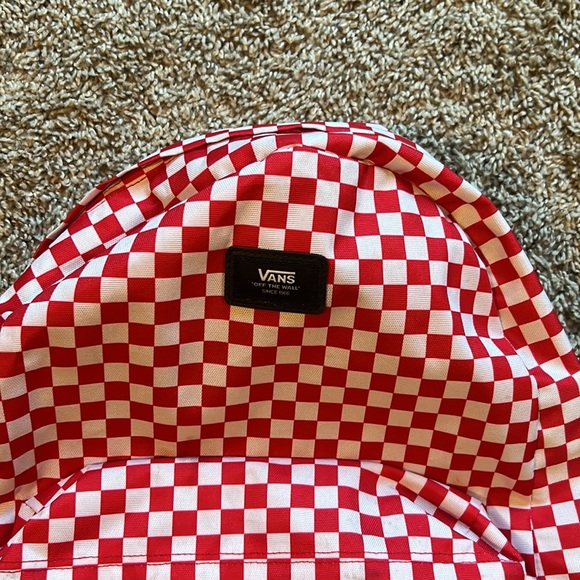 Vans Red Checkered Book bag see pics for measurements - Picture 2 of 11